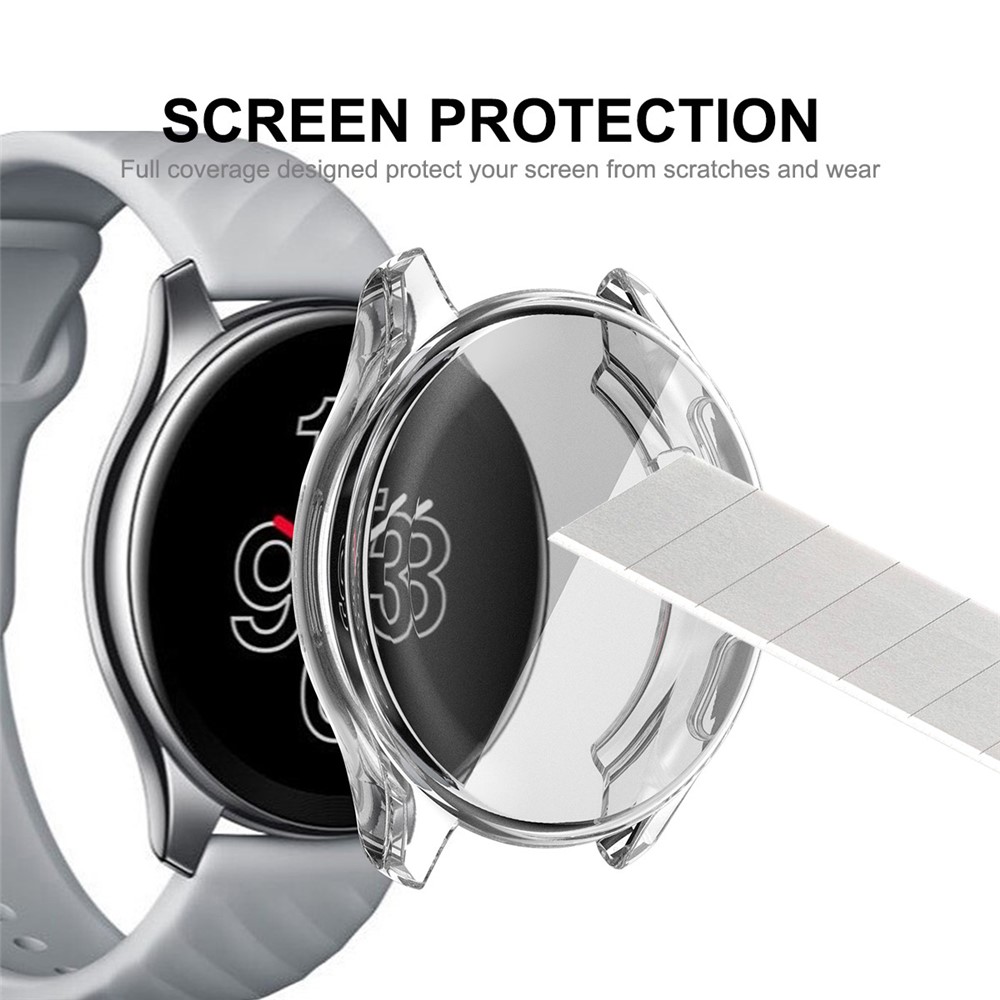 HAT PRINCE Transparent Shockproof All-Round TPU Watch Cover Case Frame for OnePlus Watch-6
