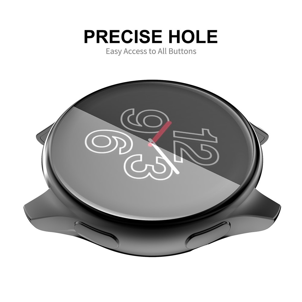HAT PRINCE All-round Protective Electroplating TPU Smart Watch Case Shell Cover for OnePlus Watch - Black-4