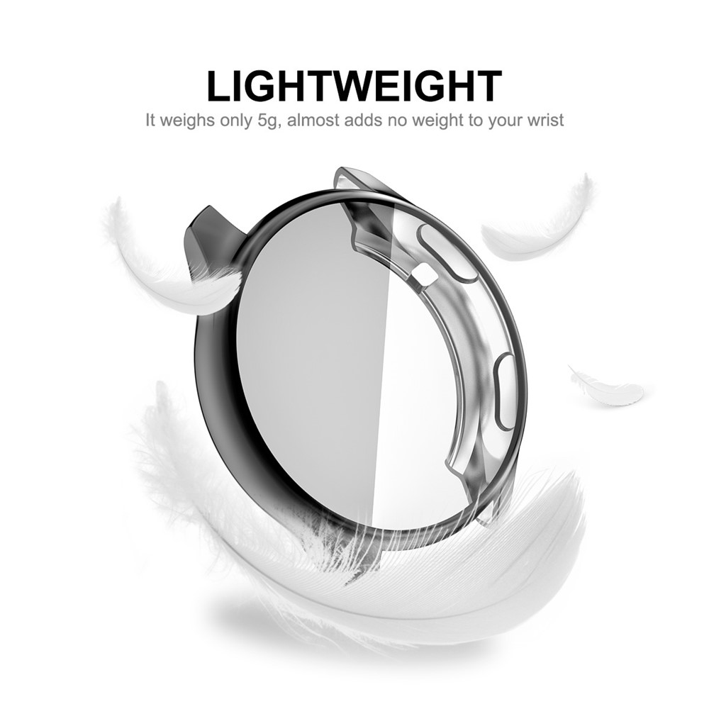 HAT PRINCE All-round Protective Electroplating TPU Smart Watch Case Shell Cover for OnePlus Watch - Black-5