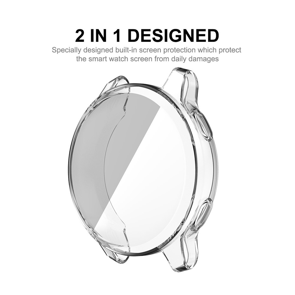 HAT PRINCE Transparent Full Coverage Soft TPU Watch Cover Case for Garmin Venu 2 45mm / Vivoactive 4 45mm-2