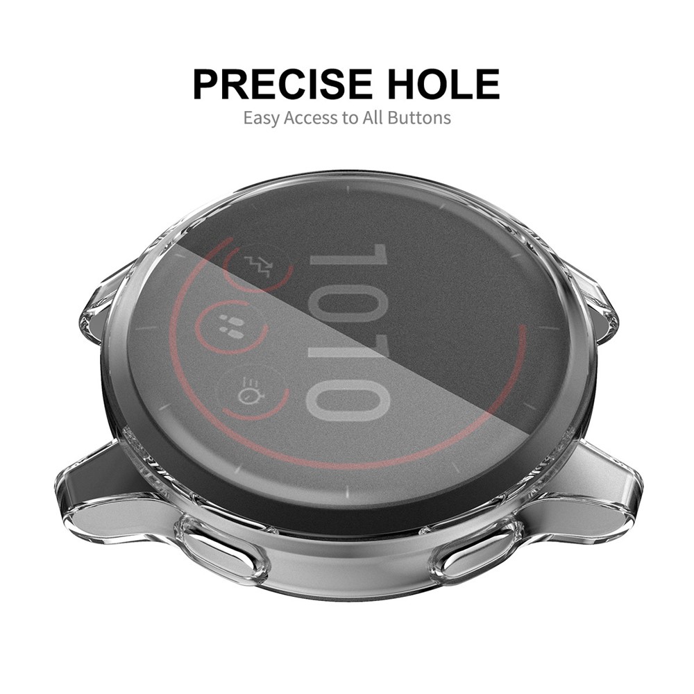 HAT PRINCE Transparent Full Coverage Soft TPU Watch Cover Case for Garmin Venu 2 45mm / Vivoactive 4 45mm-4