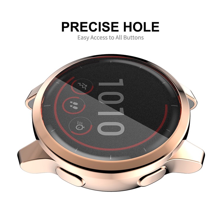 HAT PRINCE Eletroplatelado TPU TPU Proteção Tapa de Casa de Proteção Para Garmin Venu 2S 40mm / Vivoactive 4s 40mm - Ouro-4