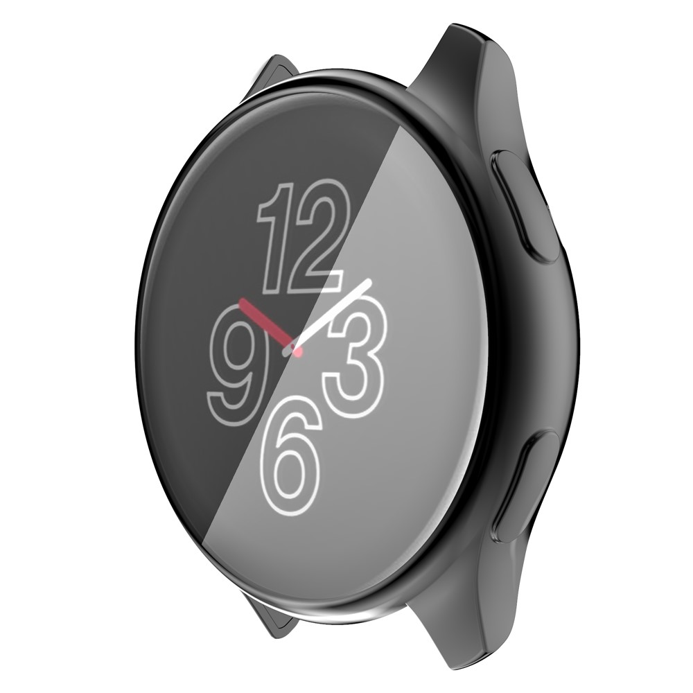 Electroplate Full Coverage TPU Watch Protective Frame Case for OnePlus Watch - Black-8