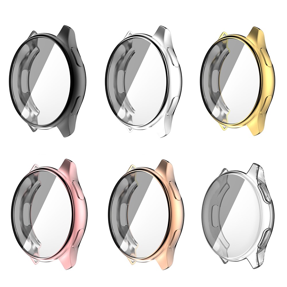 Electroplate Full Coverage TPU Watch Protective Frame Case for OnePlus Watch - Black-9