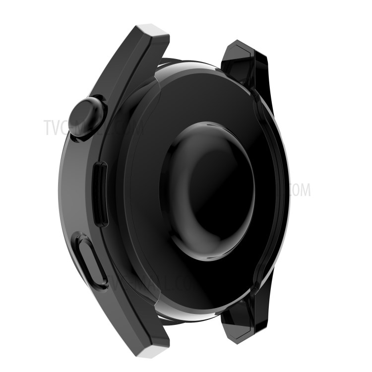 Electroplated TPU Smartwatch Protector Case Full Coverage Cover for Huawei Watch 3 Pro 48mm - Black-7
