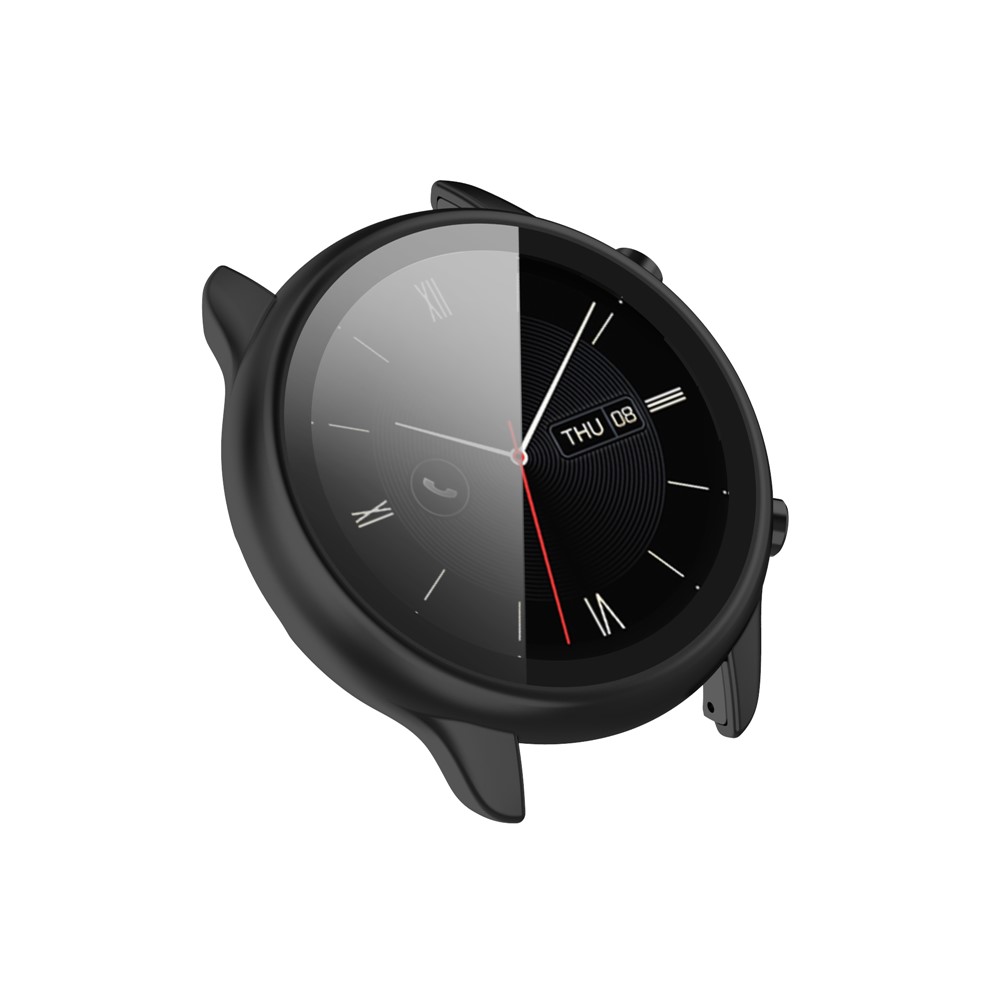 PC Frame + Tempered Glass Watch Protector Cover for Amazfit GTR 2 eSIM - Black-5