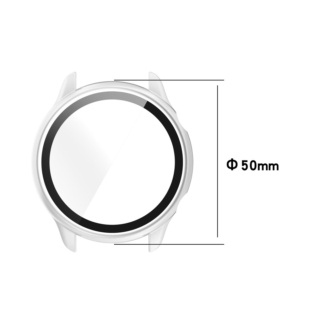 PC Frame + Tempered Glass Watch Protector Cover for Amazfit GTR 2 eSIM - Black-8