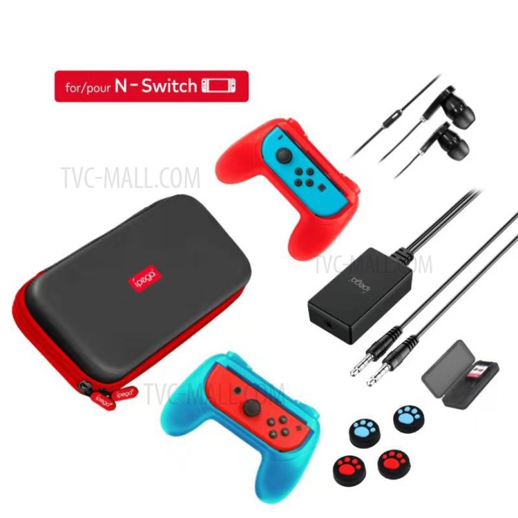 IPEGA PG-9182 18 in 1 Game Card Box Earphone Game Console Grip Storage Bag Accessories Set for Nintendo Switch-7