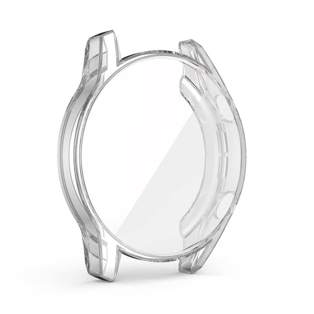 Full Coverage TPU Electroplate Smart Watch Protective Frame Case for Huawei Watch GT 2 46mm - Transparent-2