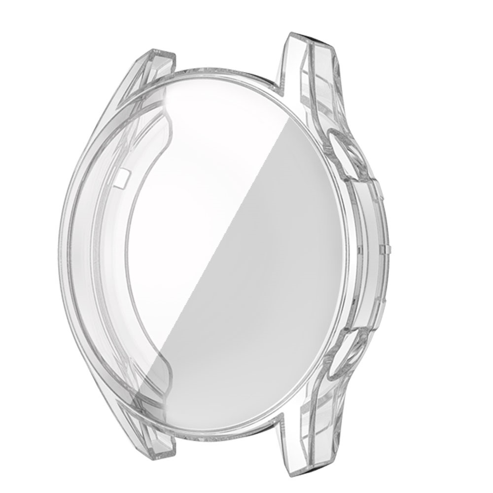 Full Coverage TPU Electroplate Smart Watch Protective Frame Case for Huawei Watch GT 2 46mm - Transparent-6