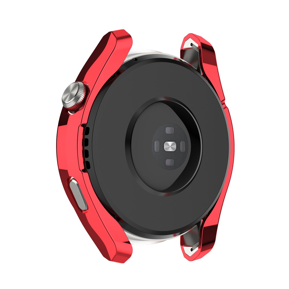 Scratch-Resist Frame Protective Bumper Soft TPU Electroplate Full Around Case Cover Shell for Huawei Watch 3 Pro - Red-4