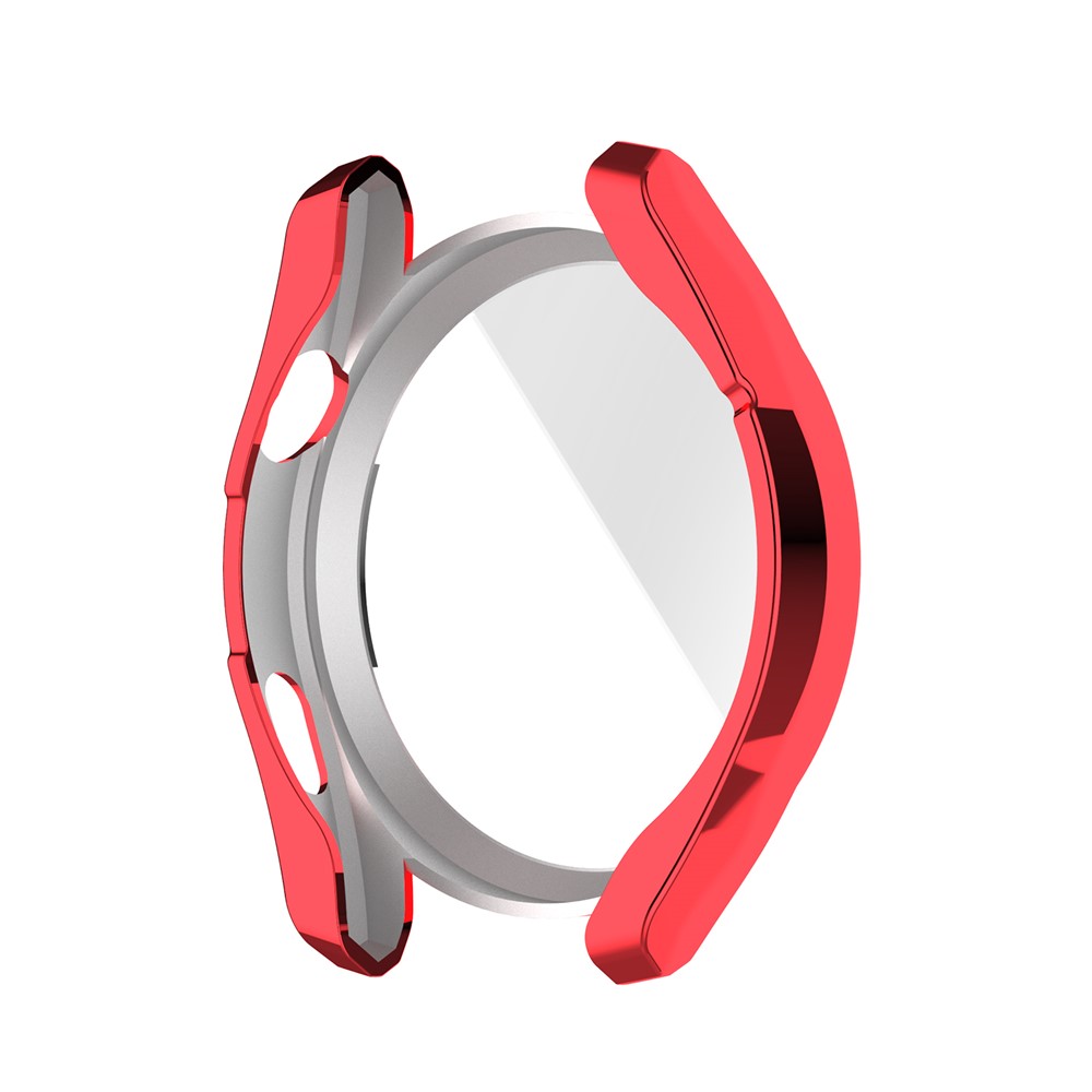 Scratch-Resist Frame Protective Bumper Soft TPU Electroplate Full Around Case Cover Shell for Huawei Watch 3 Pro - Red-6