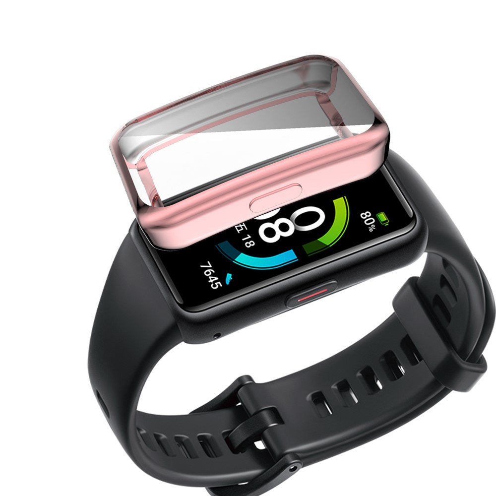 Wholesale Electroplating Soft TPU Bumper All-inclusive Protective Watch  Case for Huawei Band 6 Pro/6/Honor Band 6 - Pink from China | TVC-Mall.com