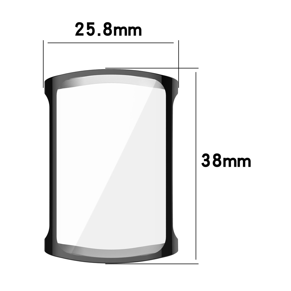 Overall Protective Soft TPU Electroplated Case Ultra-Thin Cover for Fitbit Charge 5 - Black-6
