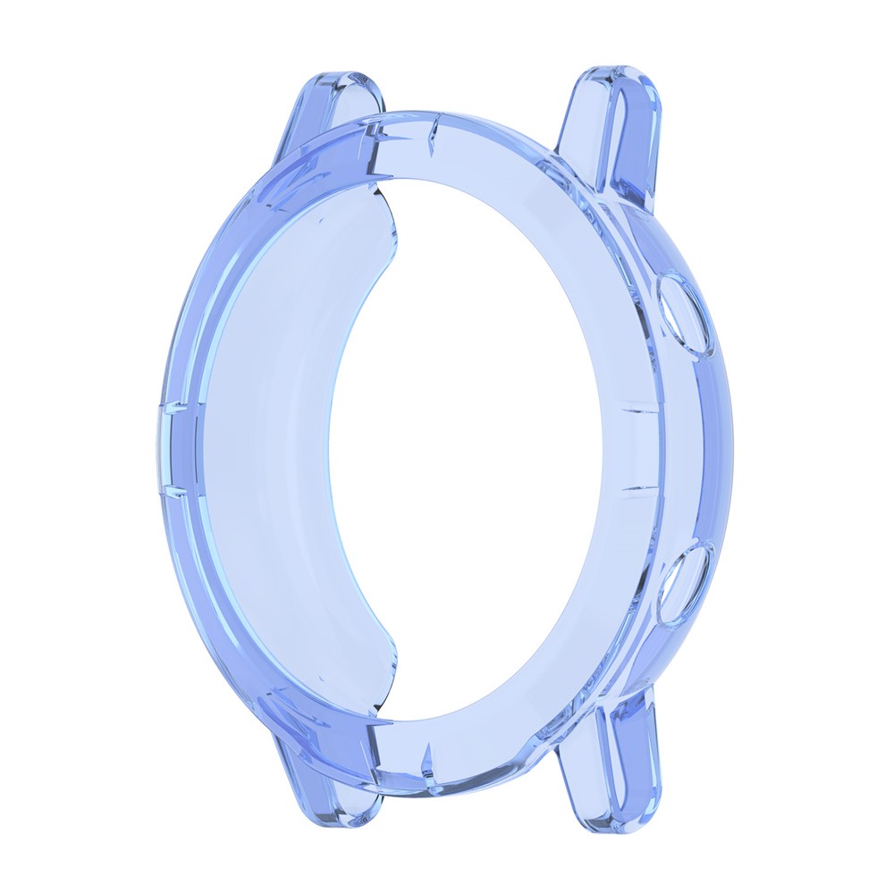 Hollowed Half-pack Soft TPU Shockproof Edge Case Cover for Haylou RT LS05S - Transparent Blue-4