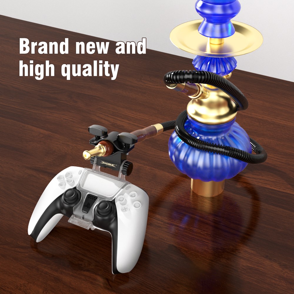DOBE TP5-0573 Adjustable Game Smoke Pipe Holder Clip Hookah Gamepad Joystick Clamp Bracket for PS5 Wireless Controller-9