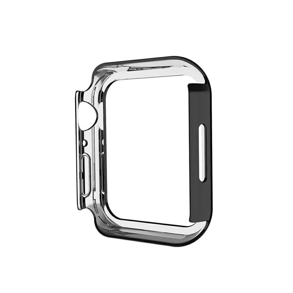 Shiny Rhinestones PC Smart Watch Case Cover Frame Protector for Apple Watch Series 7 41mm - Black-6