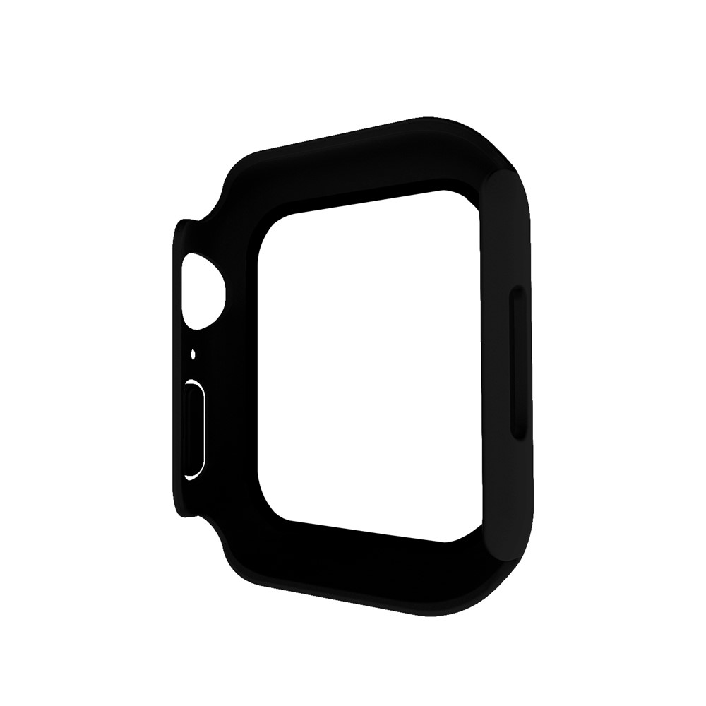 Matte PC Watch Case Cover + Tempered Glass Screen Protector for Apple Watch Series 7 41mm - Black-5