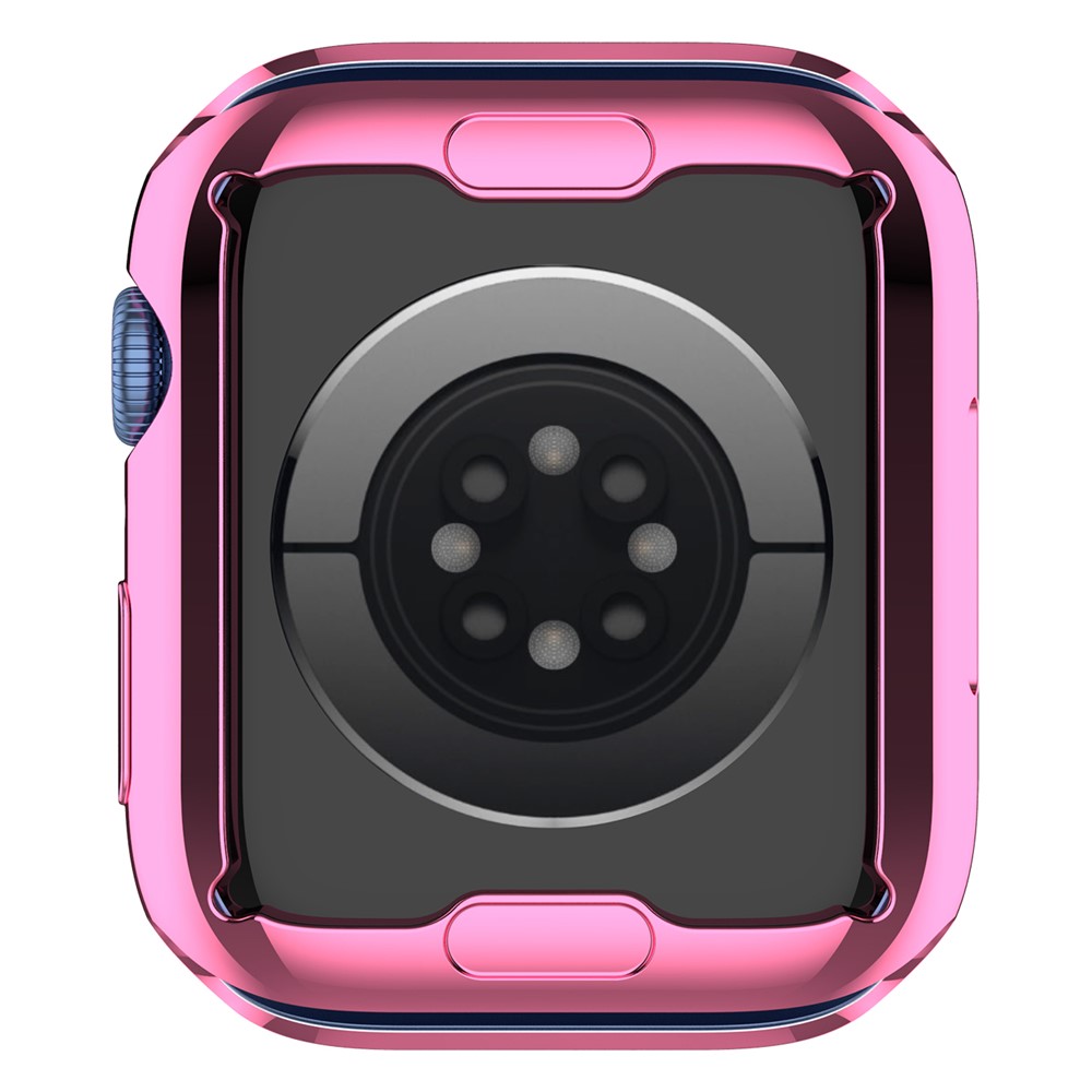 Copertura Per Orologi TPU Elettroplatante Custodia Protettiva Completa Per Apple Watch Series 7 41mm - Rosa-5