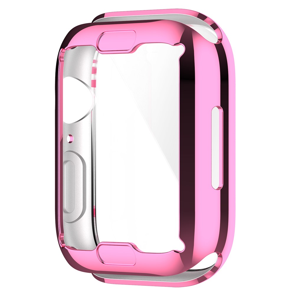 Copertura Per Orologi TPU Elettroplatante Custodia Protettiva Completa Per Apple Watch Series 7 41mm - Rosa-6