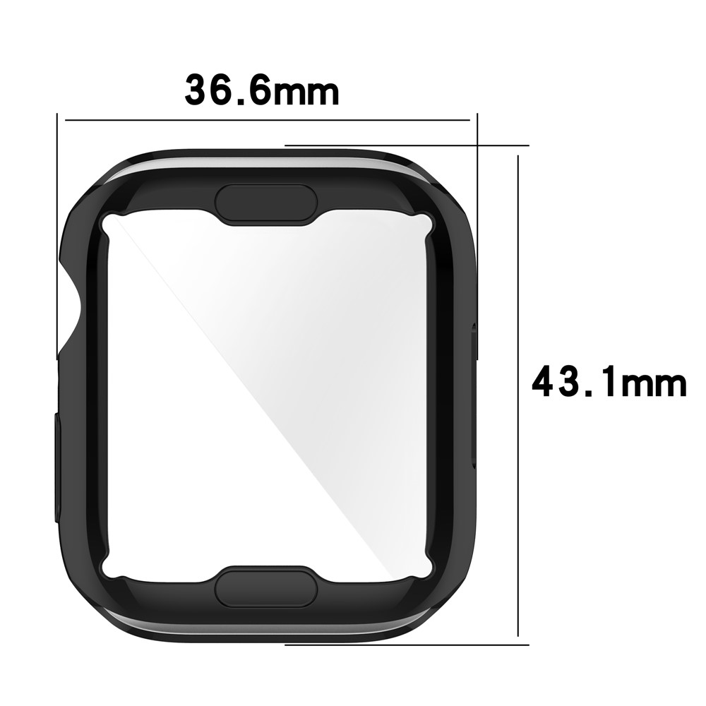 Copertura Per Orologi TPU Elettroplatante Custodia Protettiva Completa Per Apple Watch Series 7 41mm - Rosa-8