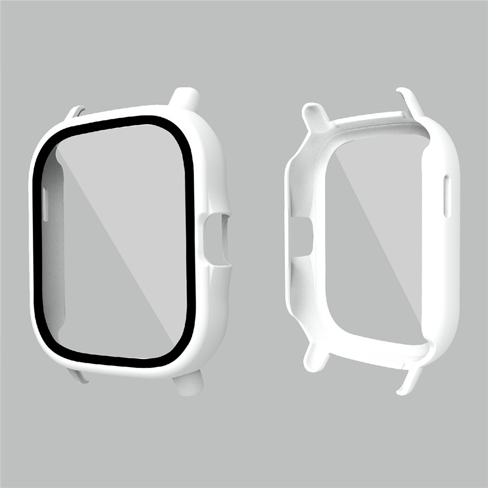 Hard PC All-Around Protective Shell with HD Anti-Scratch Tempered Glass Screen Protector for Huami Amazfit GTS 2 - White-2