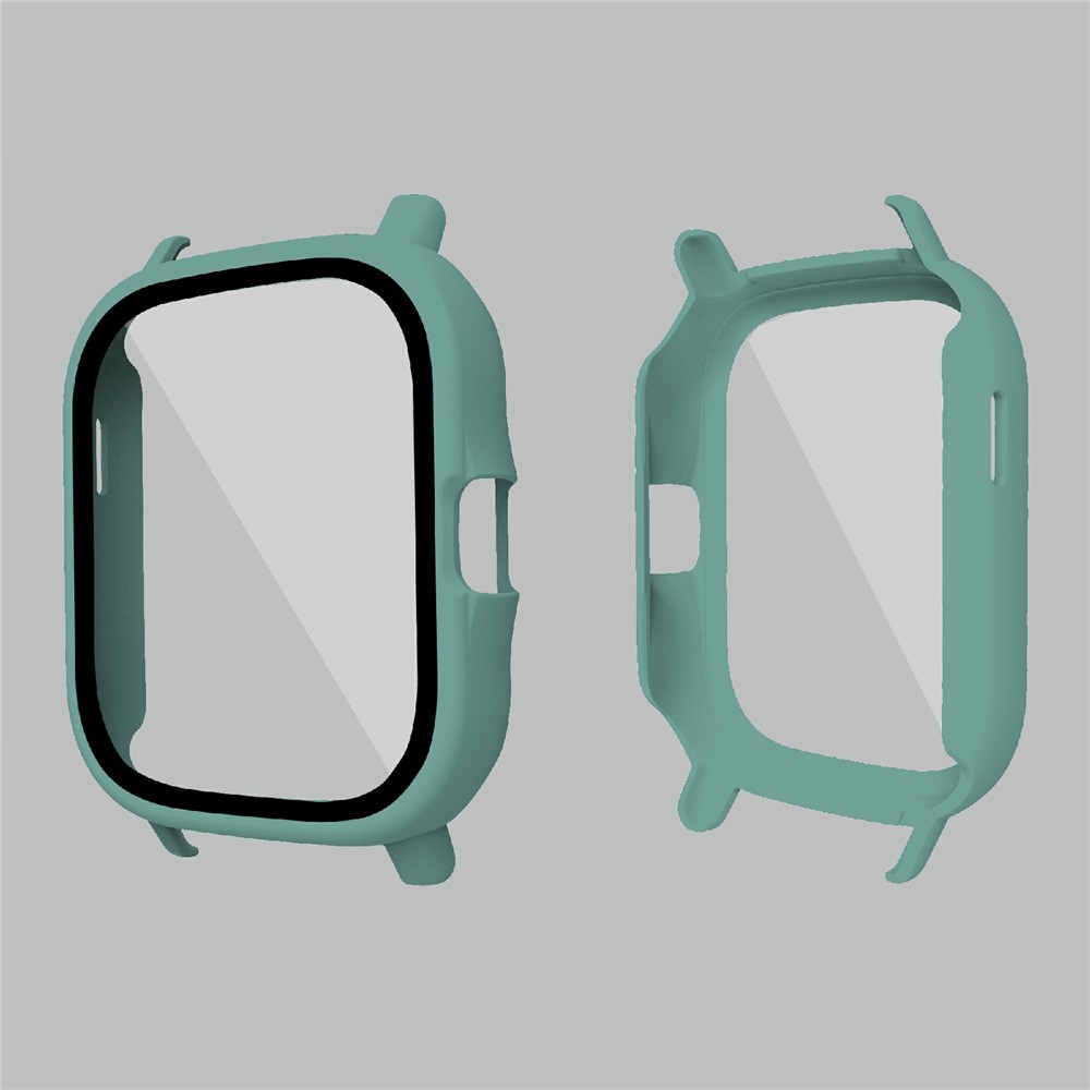 Hard PC All-Around Protective Shell with HD Anti-Scratch Tempered Glass Screen Protector for Huami Amazfit GTS 2 - Green-2