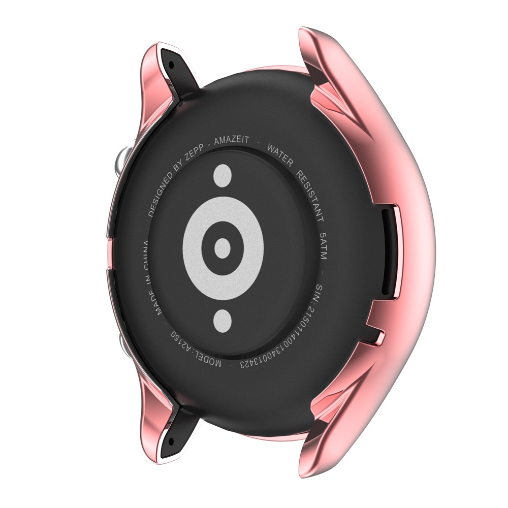 All-Around Soft TPU Electroplating Shockproof Protective Cover for Huami Amazfit GTS3/GTR3 Pro- Pink-2