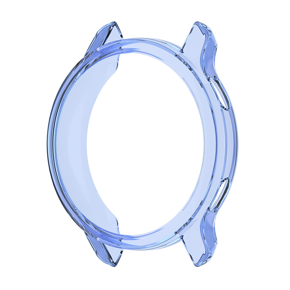 Soft TPU Shock Absorption Hollowed Half-pack Clear Protective Cover for Garmin Venu 2S - Transparent Blue-2