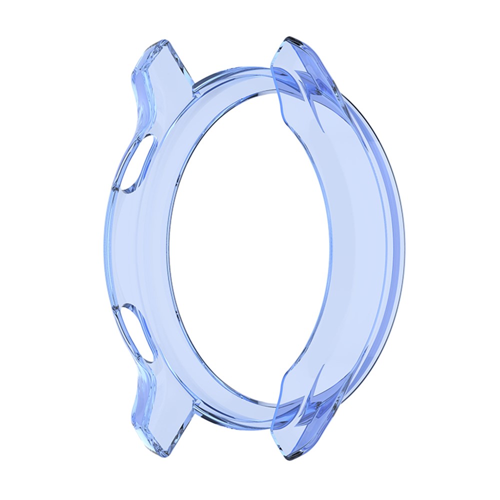 Soft TPU Shock Absorption Hollowed Half-pack Clear Protective Cover for Garmin Venu 2S - Transparent Blue-3