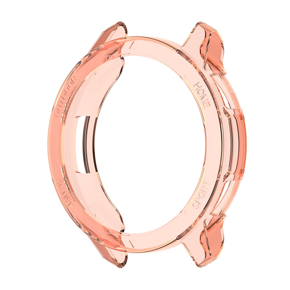 Soft TPU HD Clear Half-pack Hollowed Anti-Fall Cover for Xiaomi Watch Color 2 - Transparent Orange-4