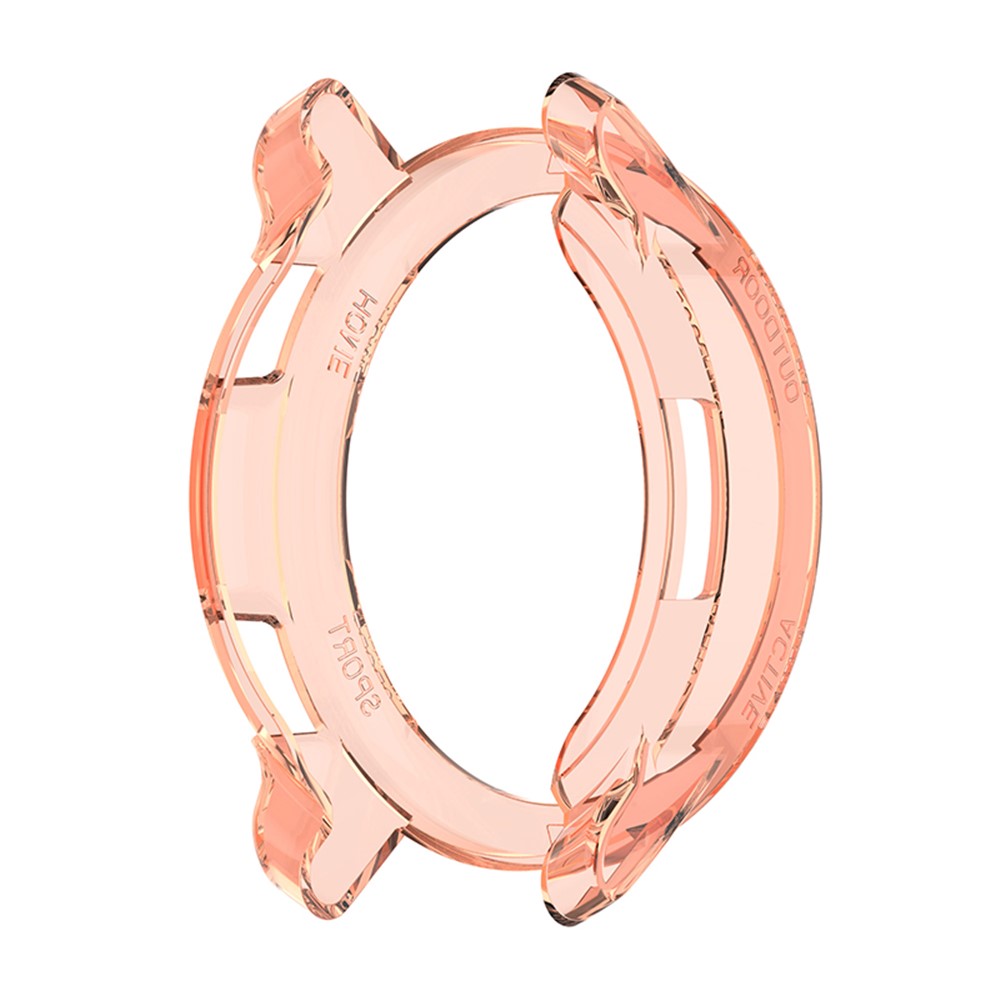 Soft TPU HD Clear Half-pack Hollowed Anti-Fall Cover for Xiaomi Watch Color 2 - Transparent Orange-5