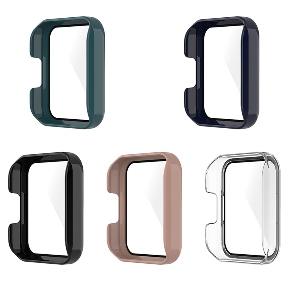 Hard PC HD Clear Full Cover Protective Case with Tempered Glass Screen Protector for Xiaomi Redmi Watch 2 / Watch 2 Lite - Black-9