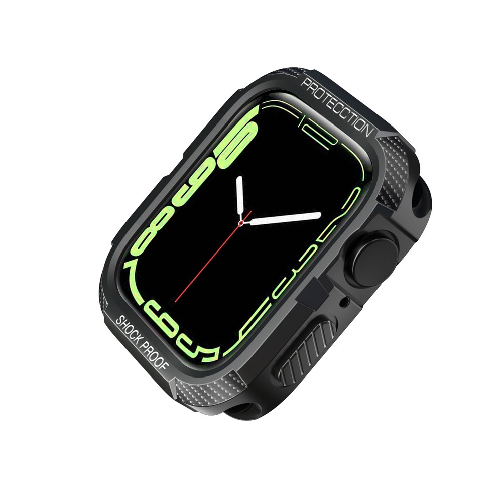 Anti-drop Full Protection Soft TPU Smart Watch Case Cover for Apple Watch Series 7 45mm / Series 6/5/4/SE 44mm - Grey-2