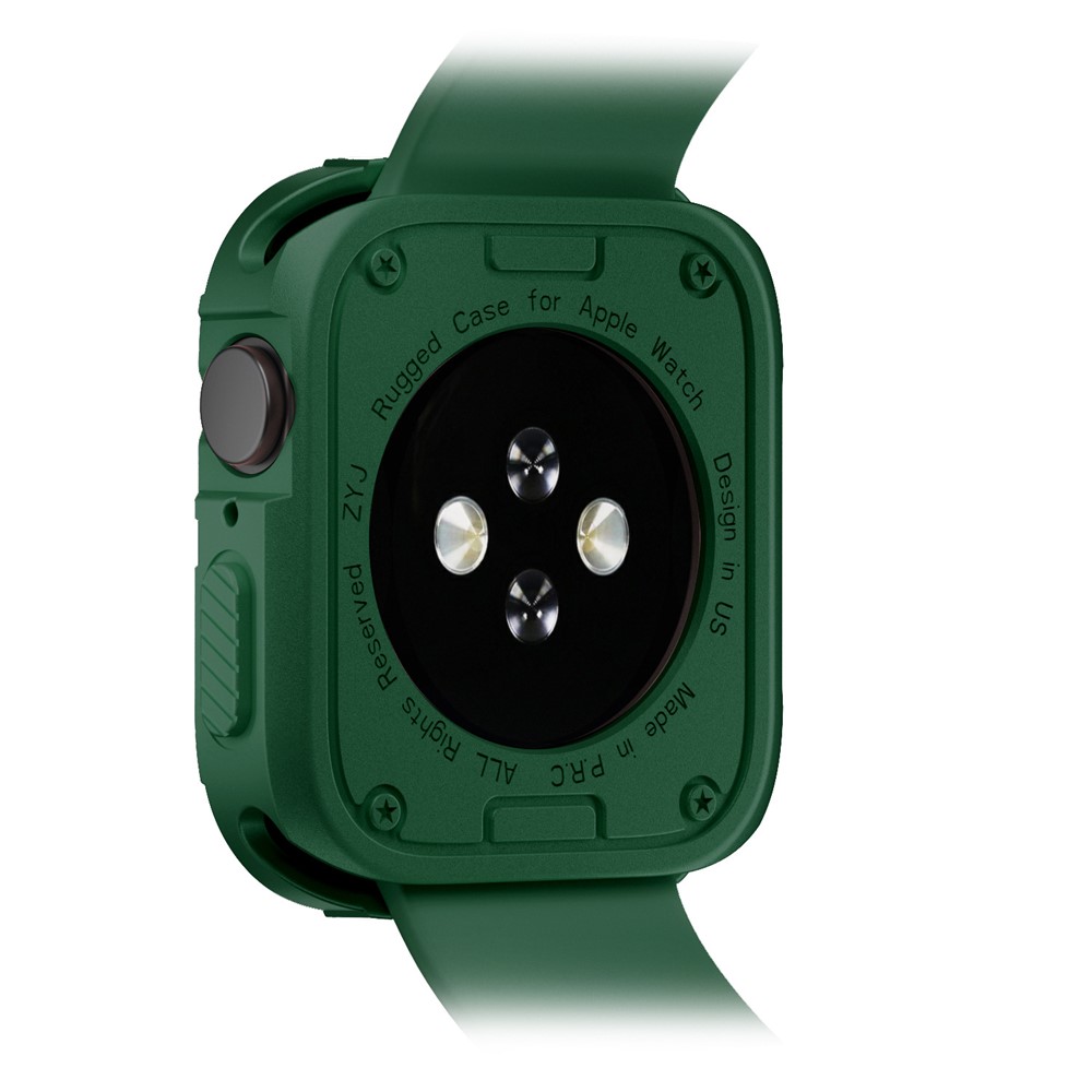 Shockproof Soft TPU Smart Watch Case Cover for Apple Watch Series 7 41mm / Series 6/5/4/SE 40mm - Green-3