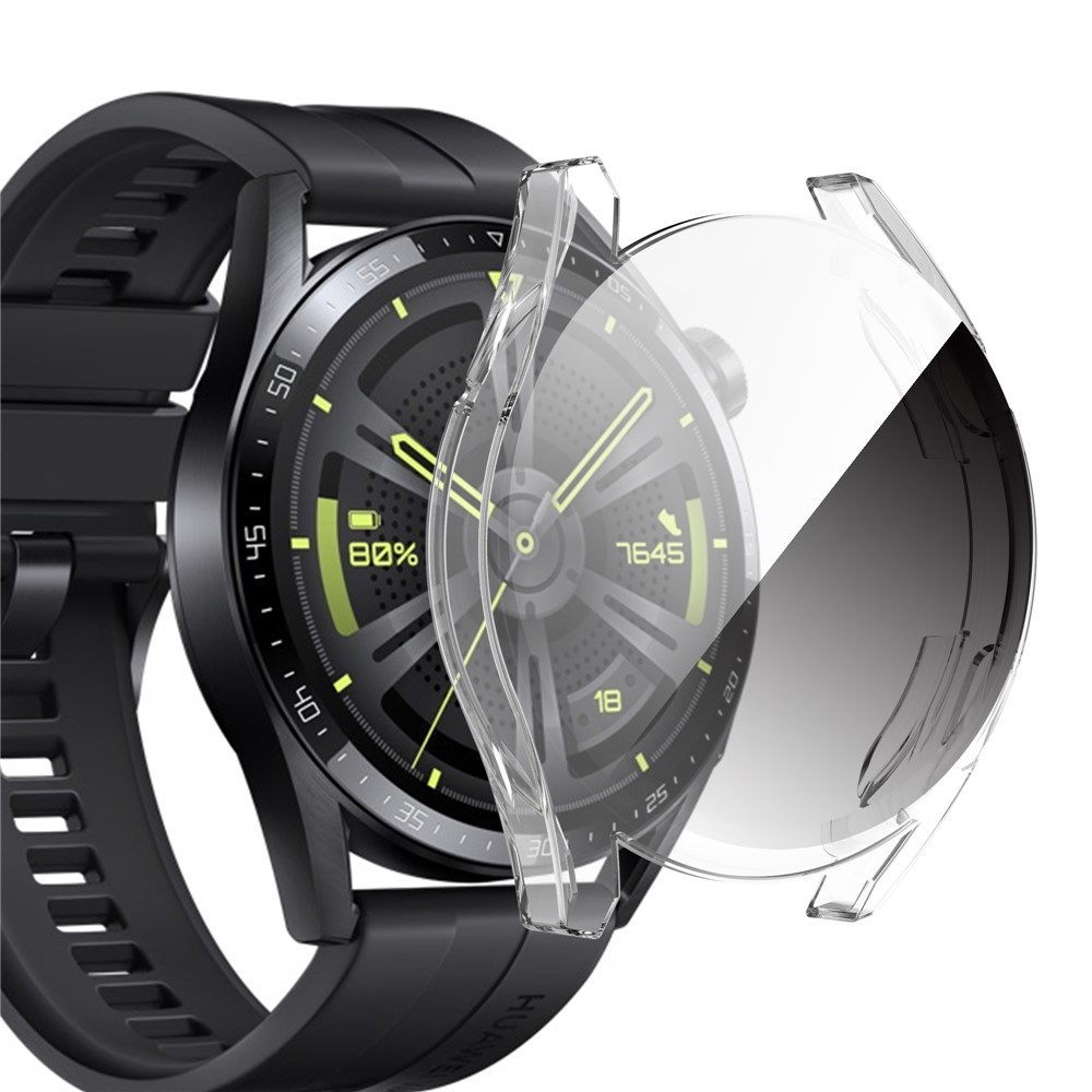 Clear Full Coverage Scratch-resistant TPU Watch Case Protective Cover for Huawei Watch GT 3 42mm - Transparent White-2