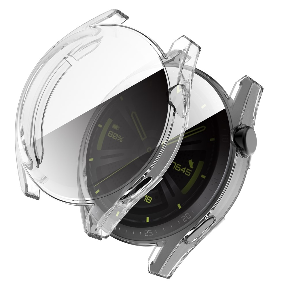 Clear Full Coverage Scratch-resistant TPU Watch Case Protective Cover for Huawei Watch GT 3 42mm - Transparent White-4