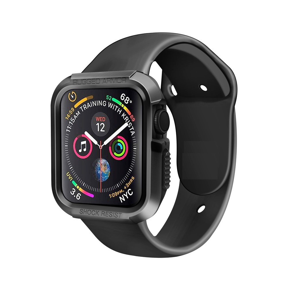 TPU Smart Watch Cover Anti-Drop Anti-Dirt Protector Case for Apple Watch Series 7 41mm - Black-5