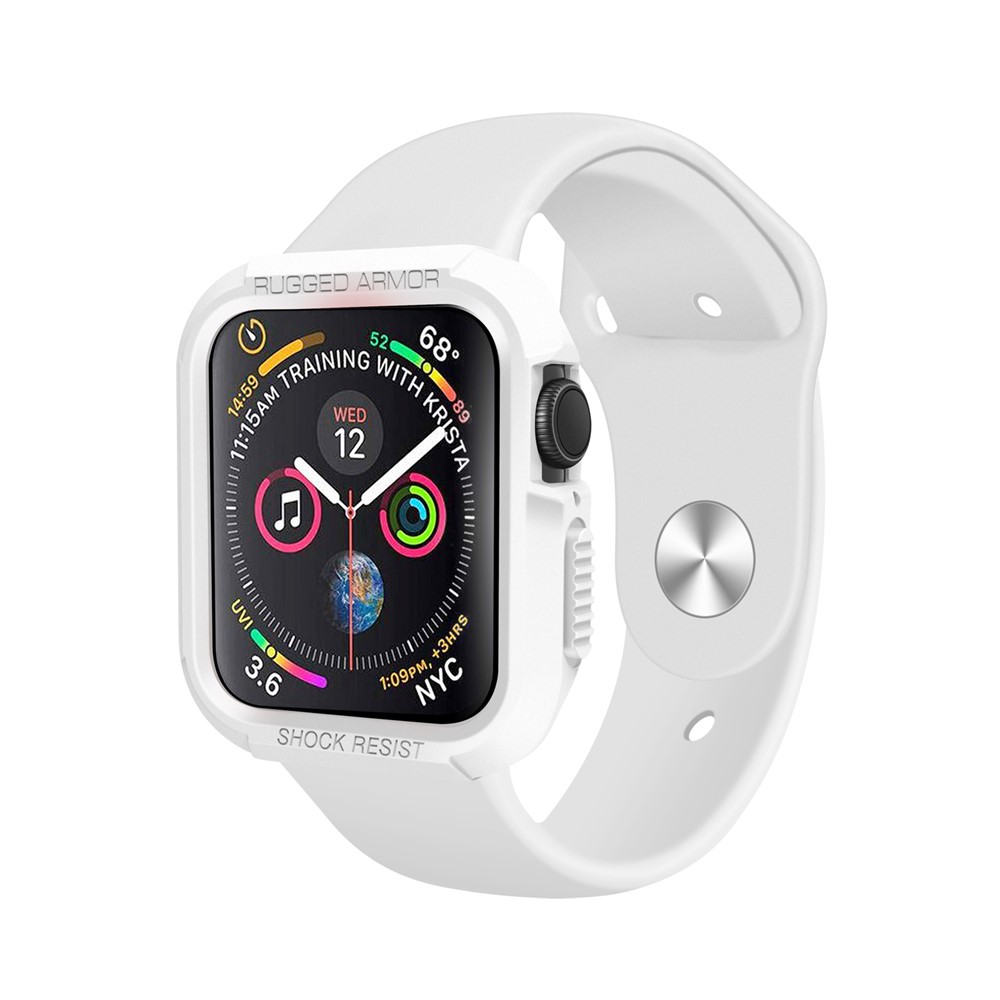 TPU Smart Watch Cover Anti-Impact Protector Case for Apple Watch Series 7 45mm - White-5