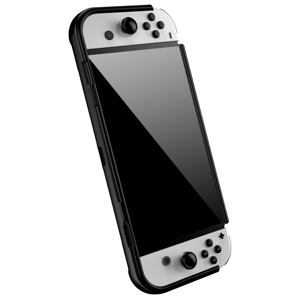 Shockproof Soft TPU Case Protective Sleeve Cover for Nintendo Switch OLED Console - Black-2