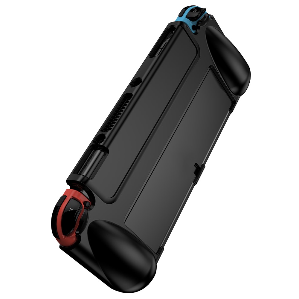 Shockproof Soft TPU Case Protective Sleeve Cover for Nintendo Switch OLED Console - Black-3