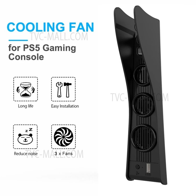 IPEGA PG-P5017 for PS5 Game Console Radiator Multi-function Cooling Fan Headset Hanger-6