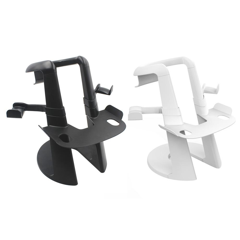 VR Headset Holder Display Stand Game Controller Storage Bracket for Oculus Quest 1/2 / Rift S - Black-6