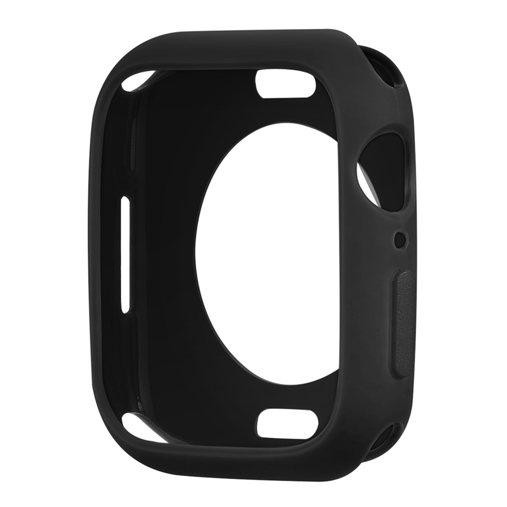 Candy Color Button Covered Soft TPU Protective Watch Case for Apple Watch Series 7 41mm - Black/Black-7