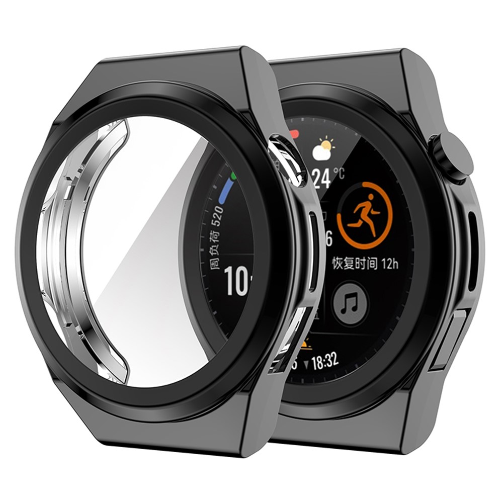 Full Coverage TPU Smart Watch Protective Frame Case for Huawei Watch GT Runner - Black-5