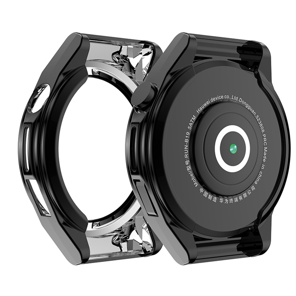 Full Coverage TPU Smart Watch Protective Frame Case for Huawei Watch GT Runner - Black-6