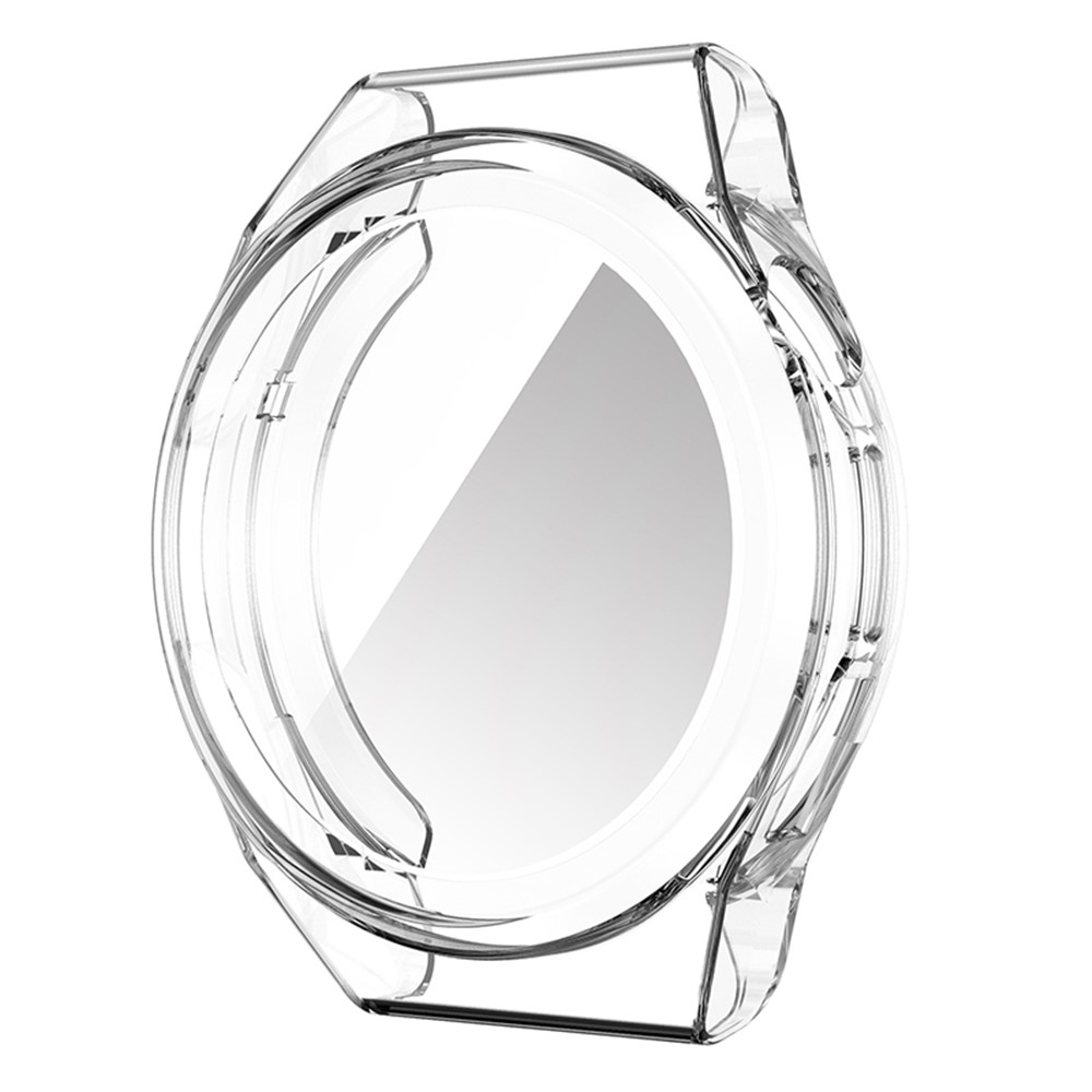 Smart Watch Anti-scratch Protective Frame Full Coverage TPU Case for Huawei Watch GT Runner - Transparent White-1