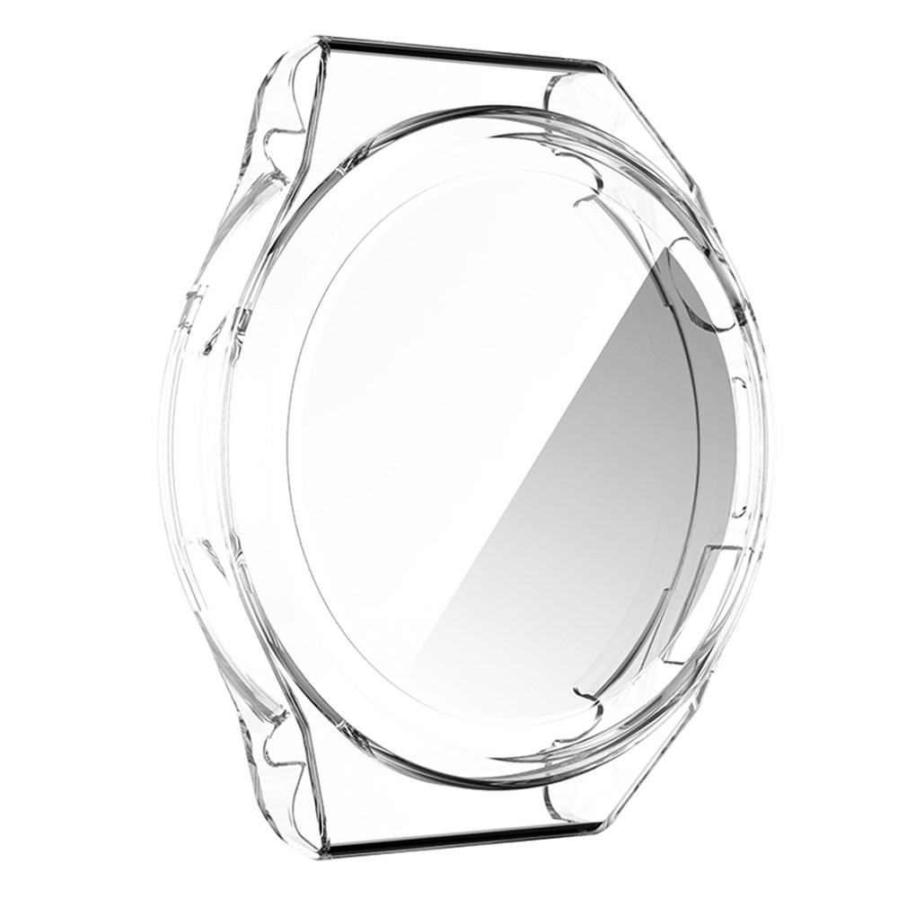 Smart Watch Anti-scratch Protective Frame Full Coverage TPU Case for Huawei Watch GT Runner - Transparent White-7