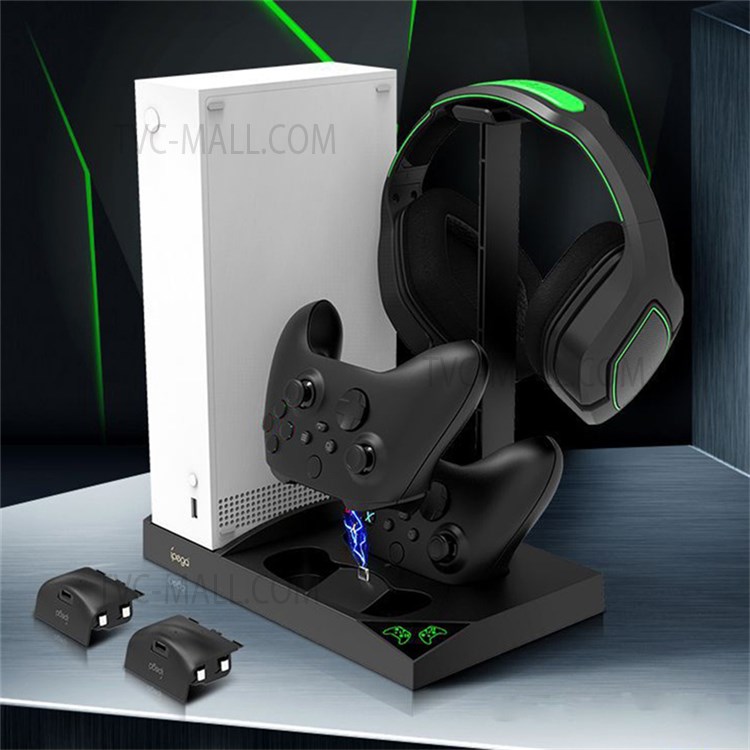 IPEGA PG-XBS013 Multifunction Vertical Charging Station with Cooling Fan for Xbox Series S Dual Game Controller Charging Dock with Headset Stand-8
