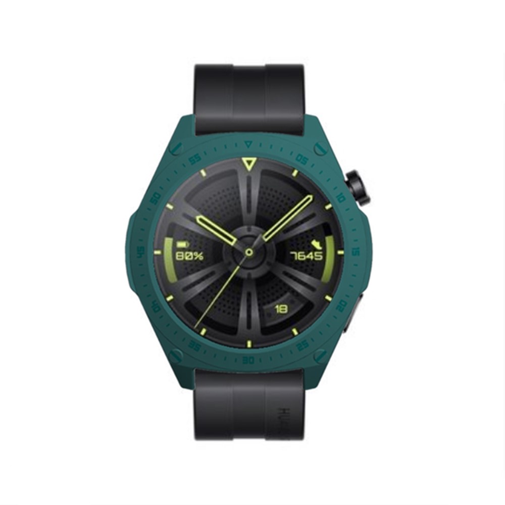 For Huawei Watch GT 3 46mm Quick Release Watch Case Sports Watch Case Protector with Dial Plate - Blackish Green-5